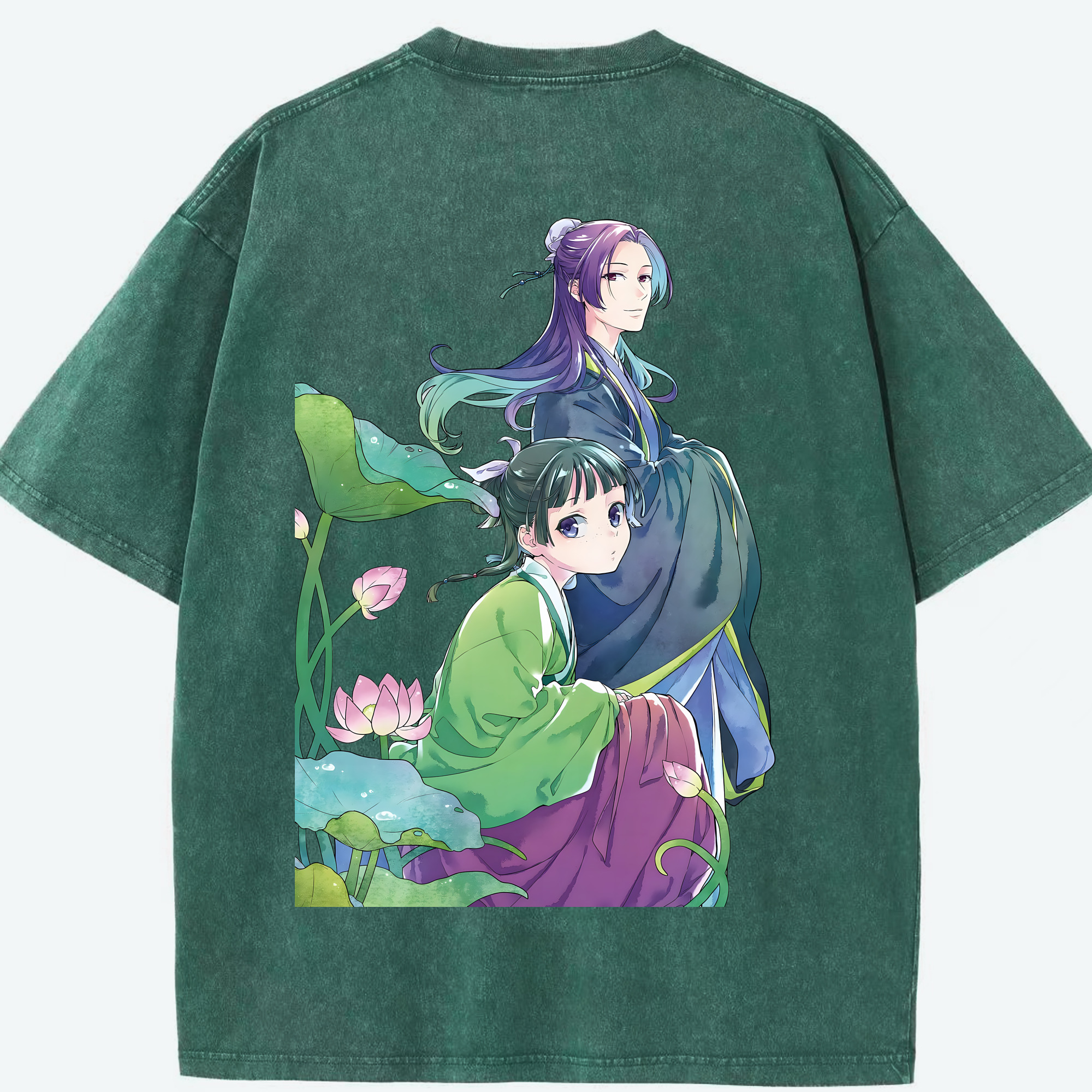 （画像用） 薬屋のひとりごと The Apothecary Diaries 綿100% ヴィンテージ風 半袖Tシャツ（背面プリント）